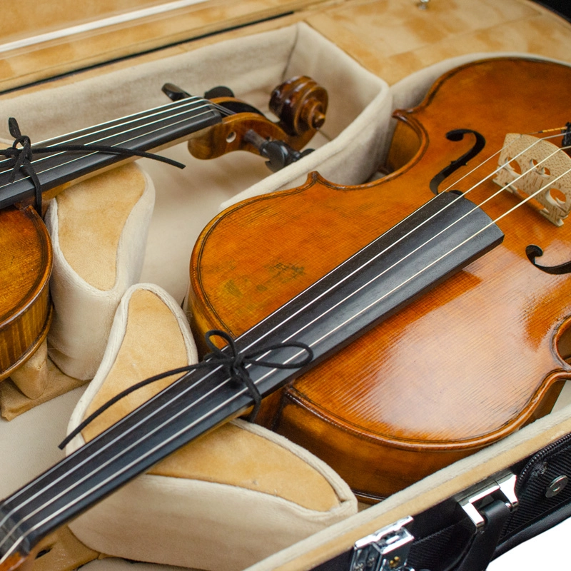 Estojo Case Duplo Antoni Marsale G4035 Violino e Viola Areia