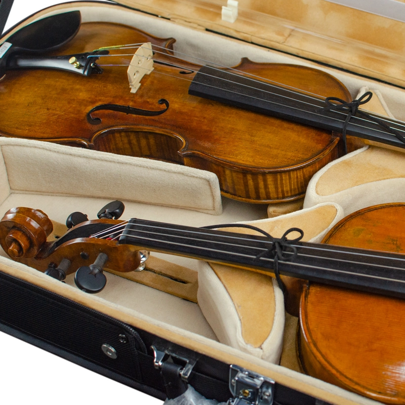 Estojo Case Duplo Antoni Marsale G4035 Violino e Viola Areia
