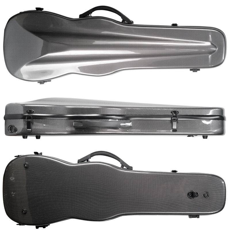 Estojo Case Violino Antoni Marsale Fibra Formato Carbon Black