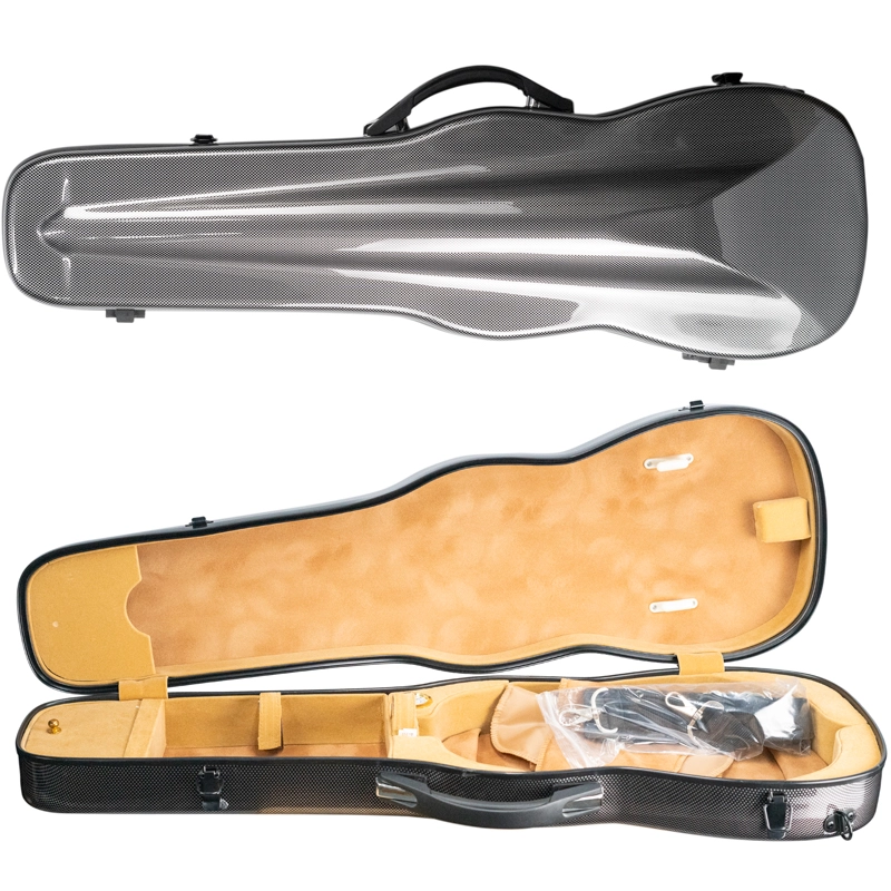 Estojo Case Violino Antoni Marsale Fibra Formato Carbon Black