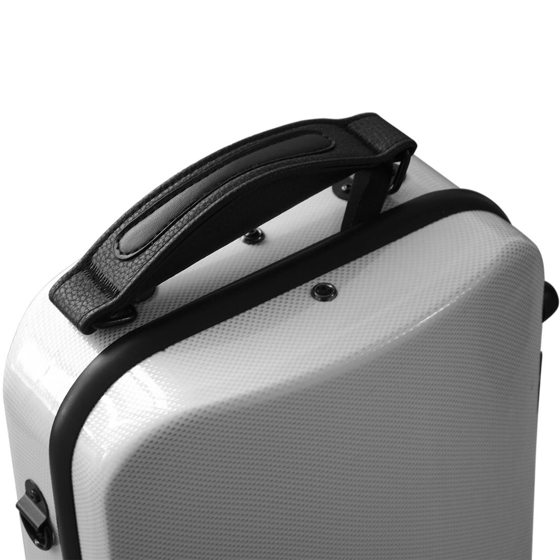 Estojo Case Violino Antoni Marsale Fibra Retangular Carbon White