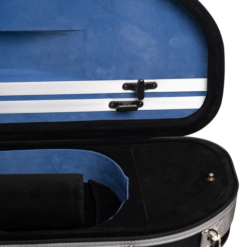 Estojo Case Violino Antoni Marsale SN100 Meia Lua Preto Azul