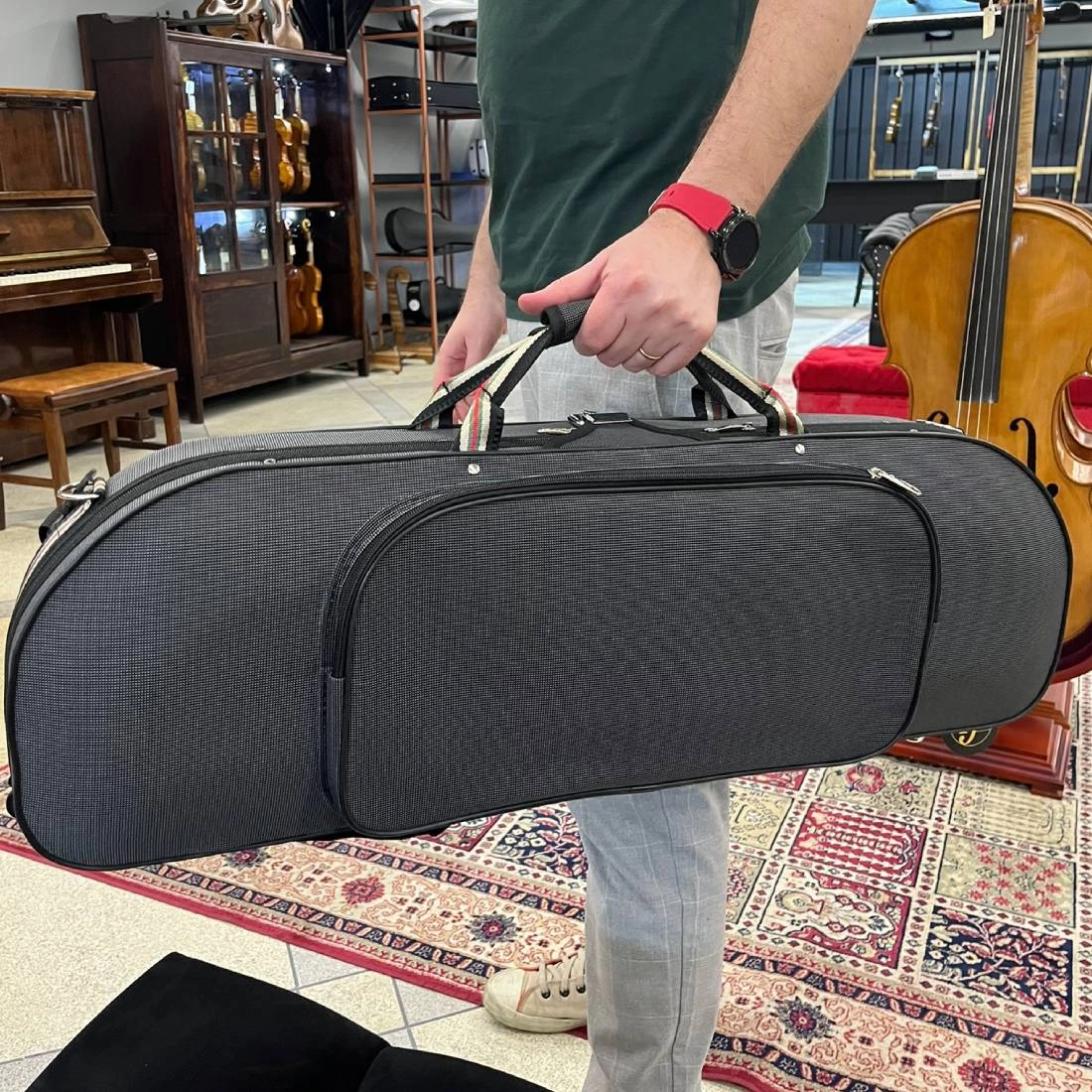 Estojo Case Violino Antoni Marsale SN300 Meia Lua Cinza