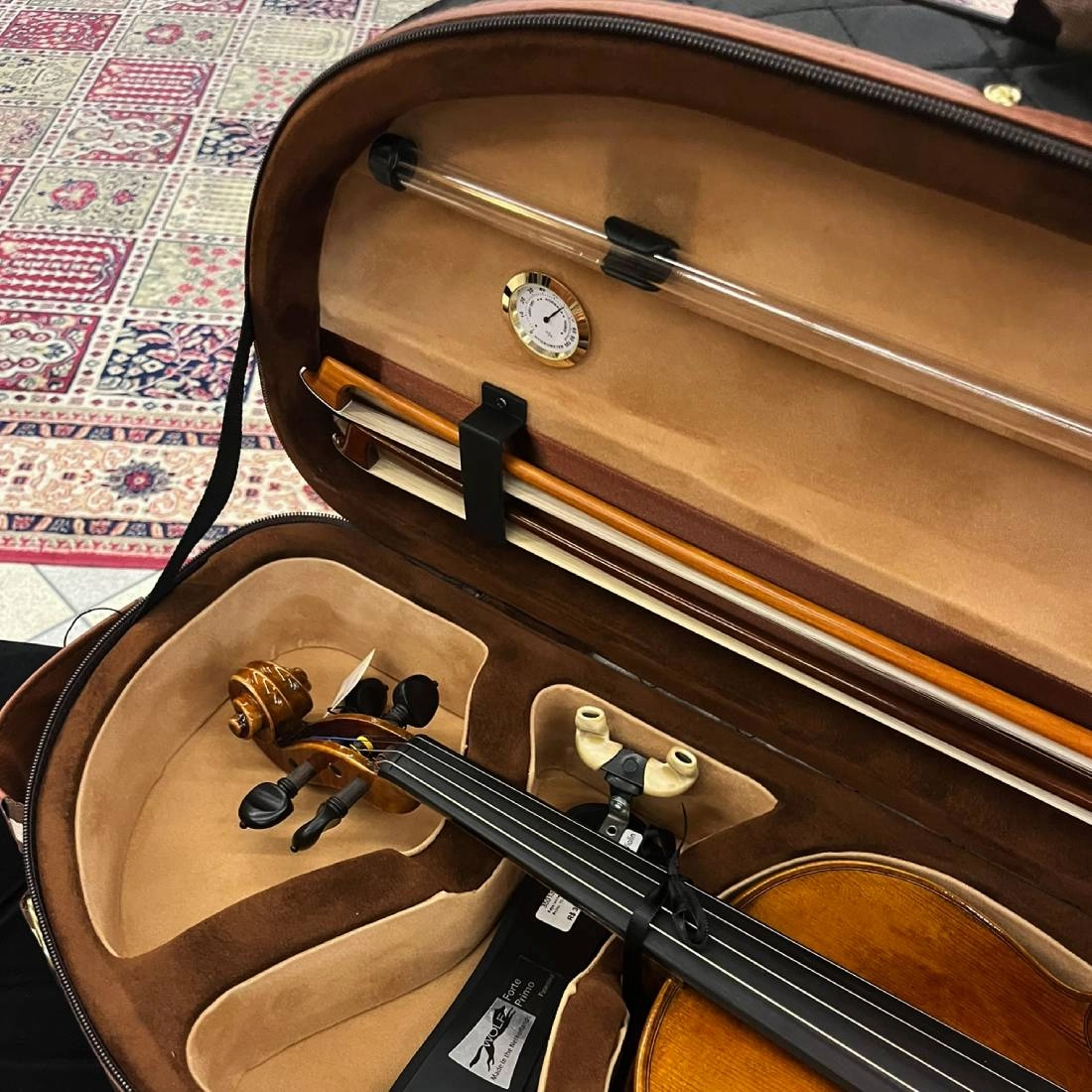Estojo Case Violino Antoni Marsale SN500 Meia Lua Preto