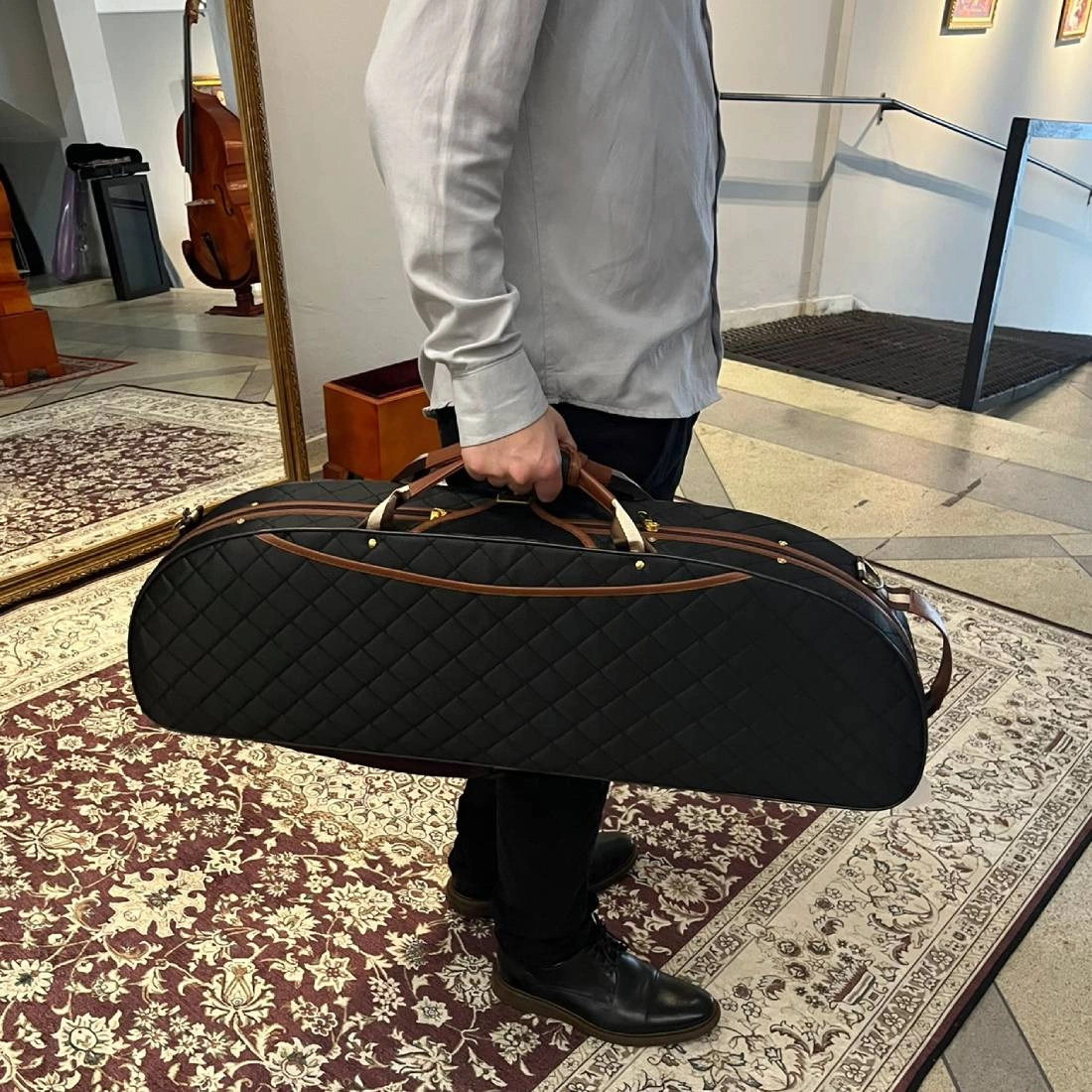 Estojo Case Violino Antoni Marsale SN500 Meia Lua Preto