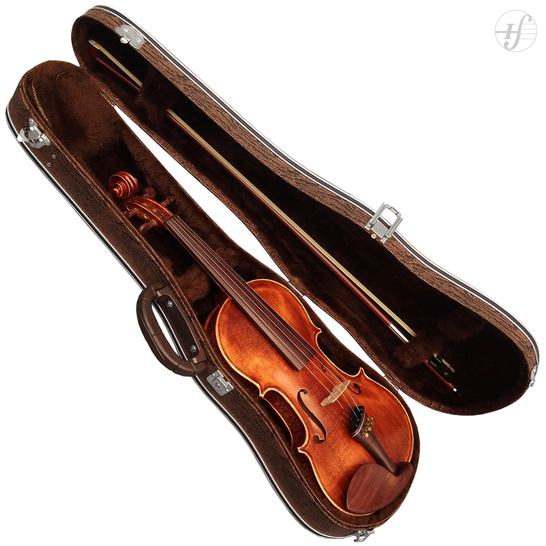 Estojo Case Violino Leilo Classic Madeira Marrom 4/4
