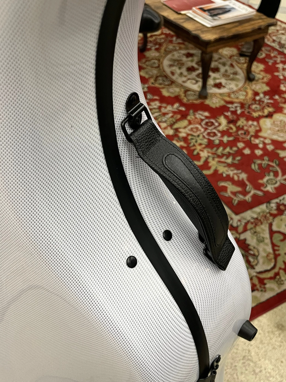Estojo Case Violoncelo Antoni Marsale Fibra Pro Carbon White