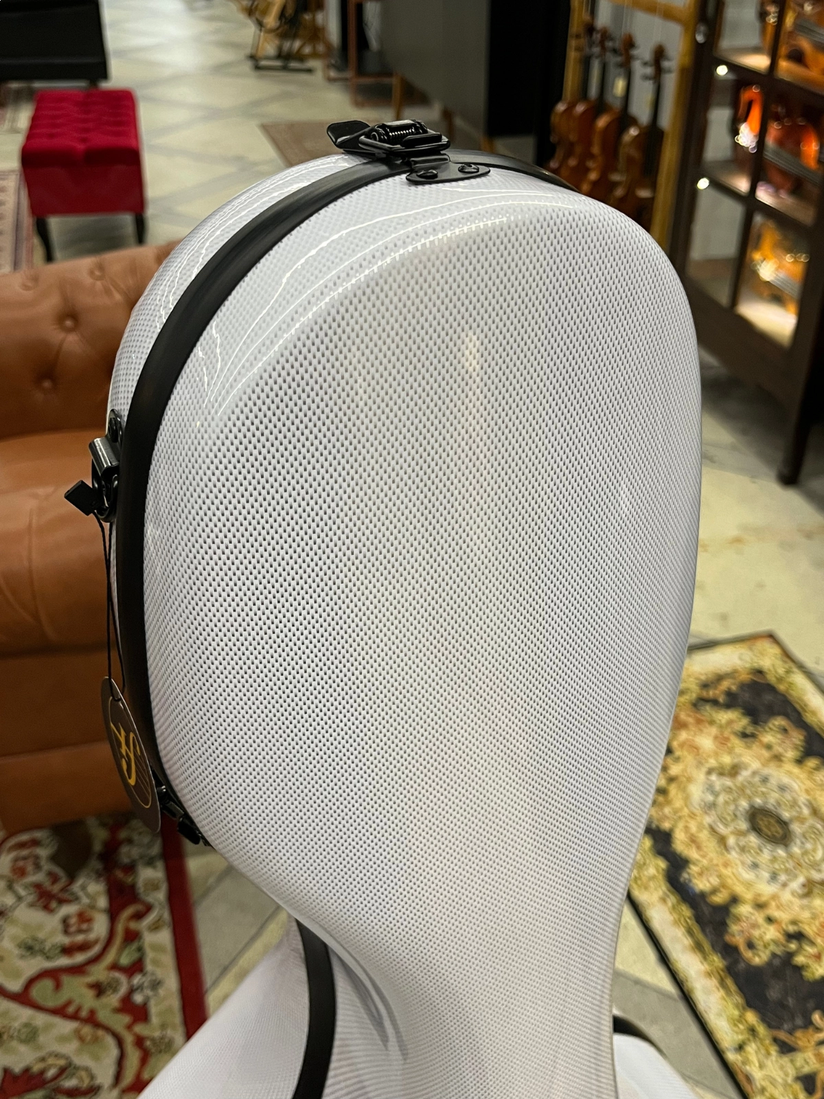 Estojo Case Violoncelo Antoni Marsale Fibra Pro Carbon White