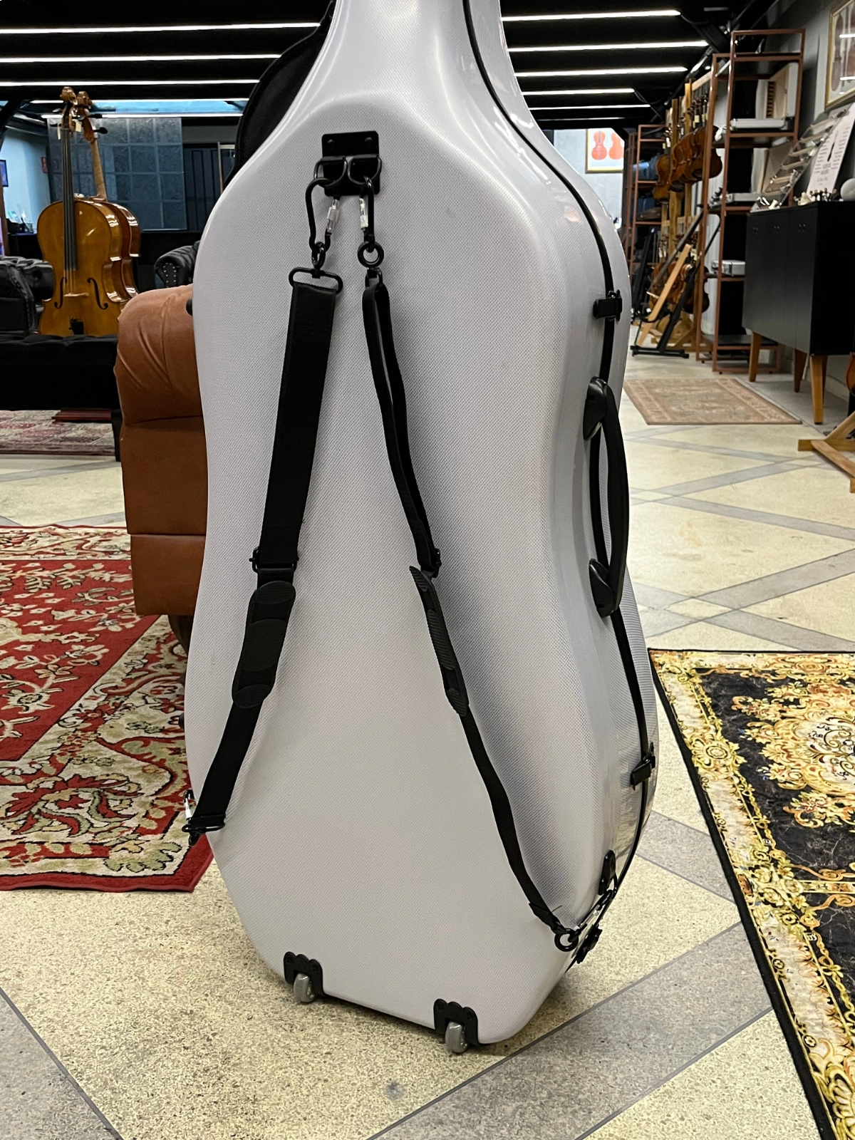 Estojo Case Violoncelo Antoni Marsale Fibra Pro Carbon White