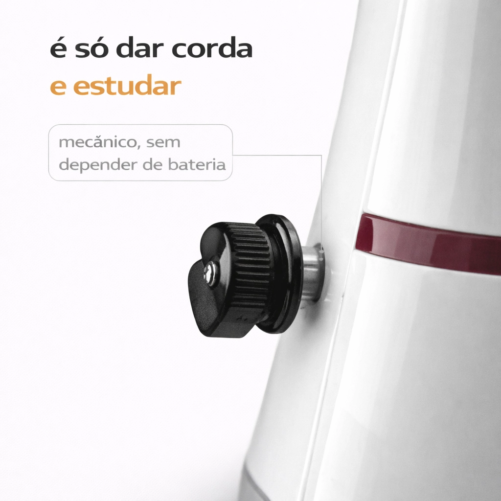 Metrônomo Mecânico Conductor XJ-VI Branco