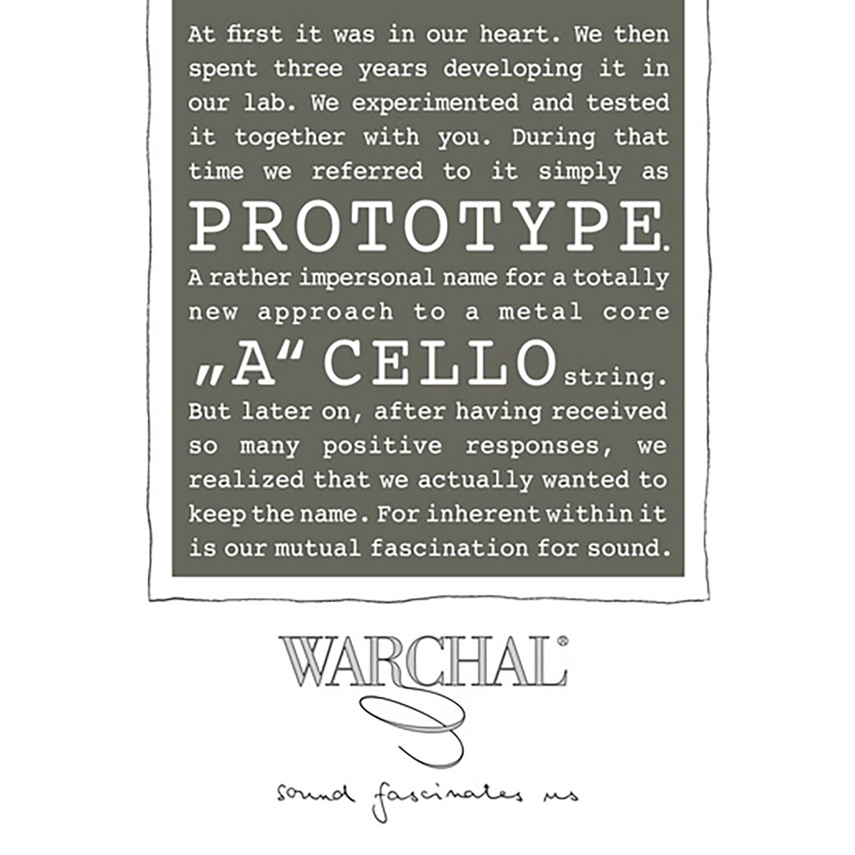 Imagem do produto Corda Violoncelo Warchal Prototype 1ª La A 021P - avulsa