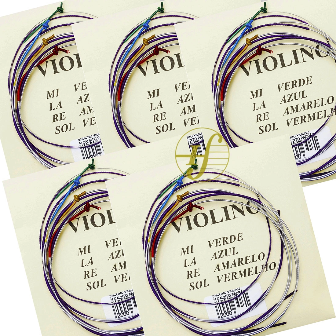 Imagem do produto Encordoamento Violino Mauro Calixto Padrão 4/4 (kit com 5)