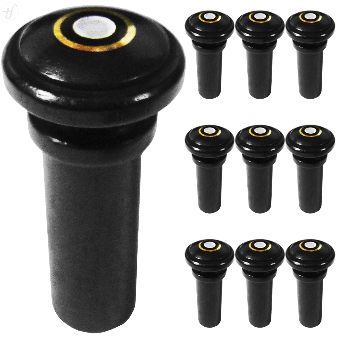 Imagem do produto Botão Viola Ébano Olho París Antoni Marsale (kit com 10) 