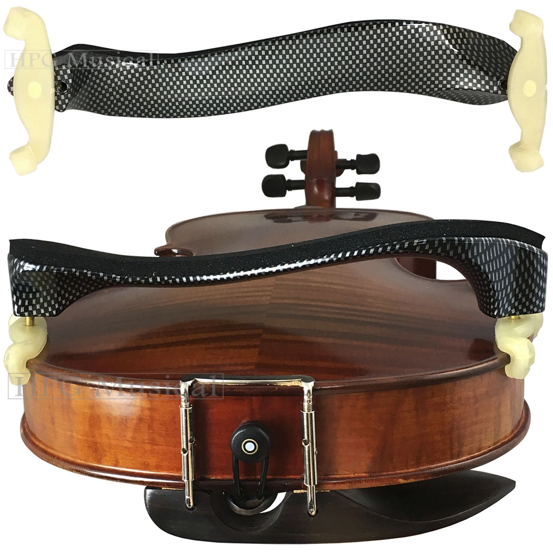 Imagem do produto Espaleira Tarttan Resina Carbon SH4 Violino 3/4 e 4/4