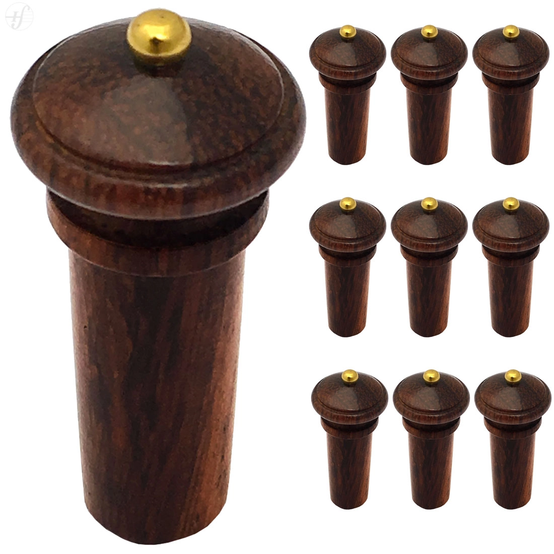 Imagem do produto Botão Viola Tamarindo Hill Gold Antoni Marsale (kit com 10)