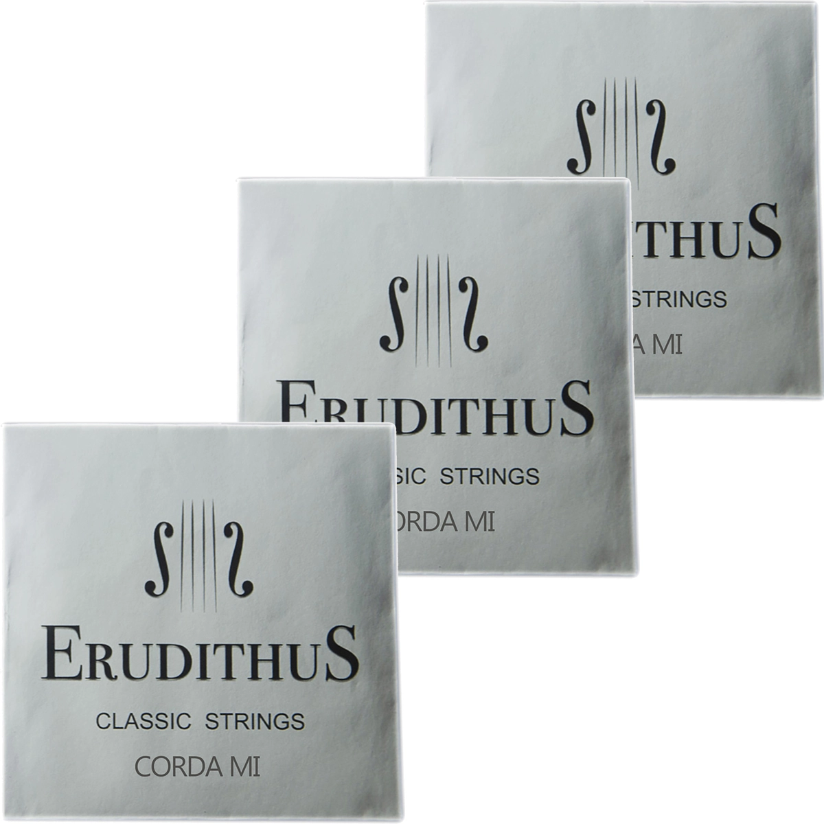 Corda Violino Erudithus 1ª Mi E Cromo (kit com 3)