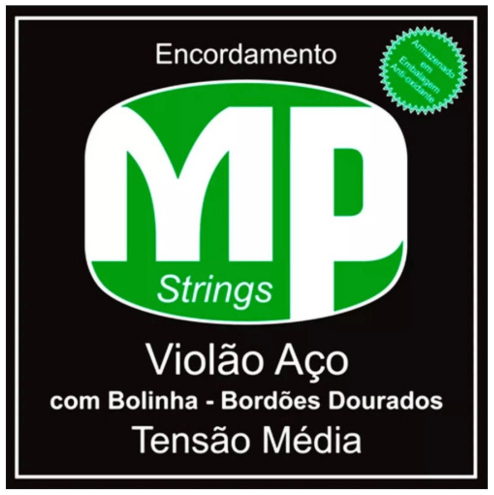 Encordoamento Violão Aço MP Strings MPE100 Média 011