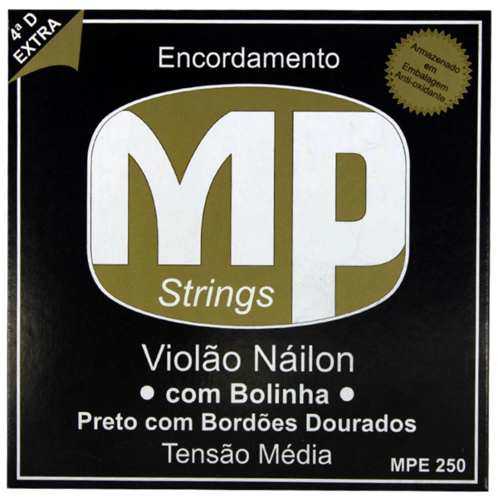 Encordoamento Violão Nylon MP Strings MP250 com Bolinha