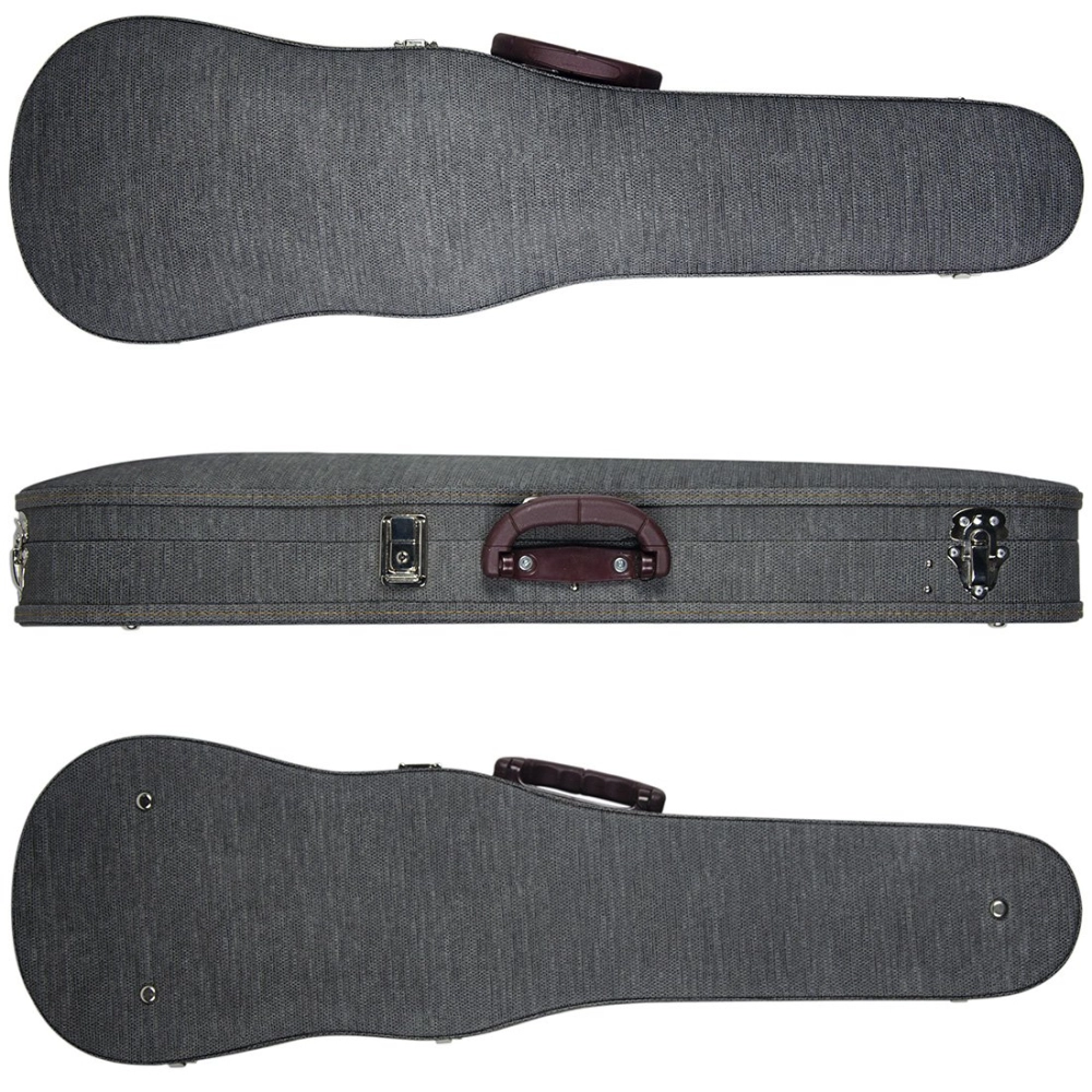 Estojo Case Viola de Arco Leilo Jeans Cinza 41cm