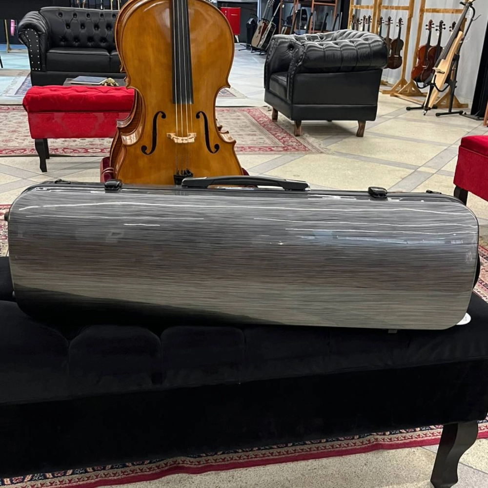 Estojo Case Violino Antoni Marsale Fibra Retangular Line Black - USADO 