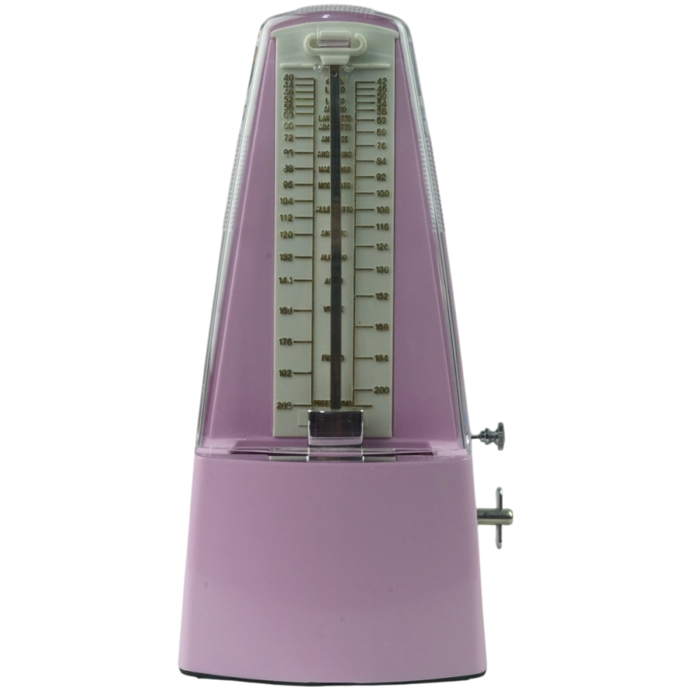 Metrônomo Mecânico de Corda JX7 com Sino Rosa