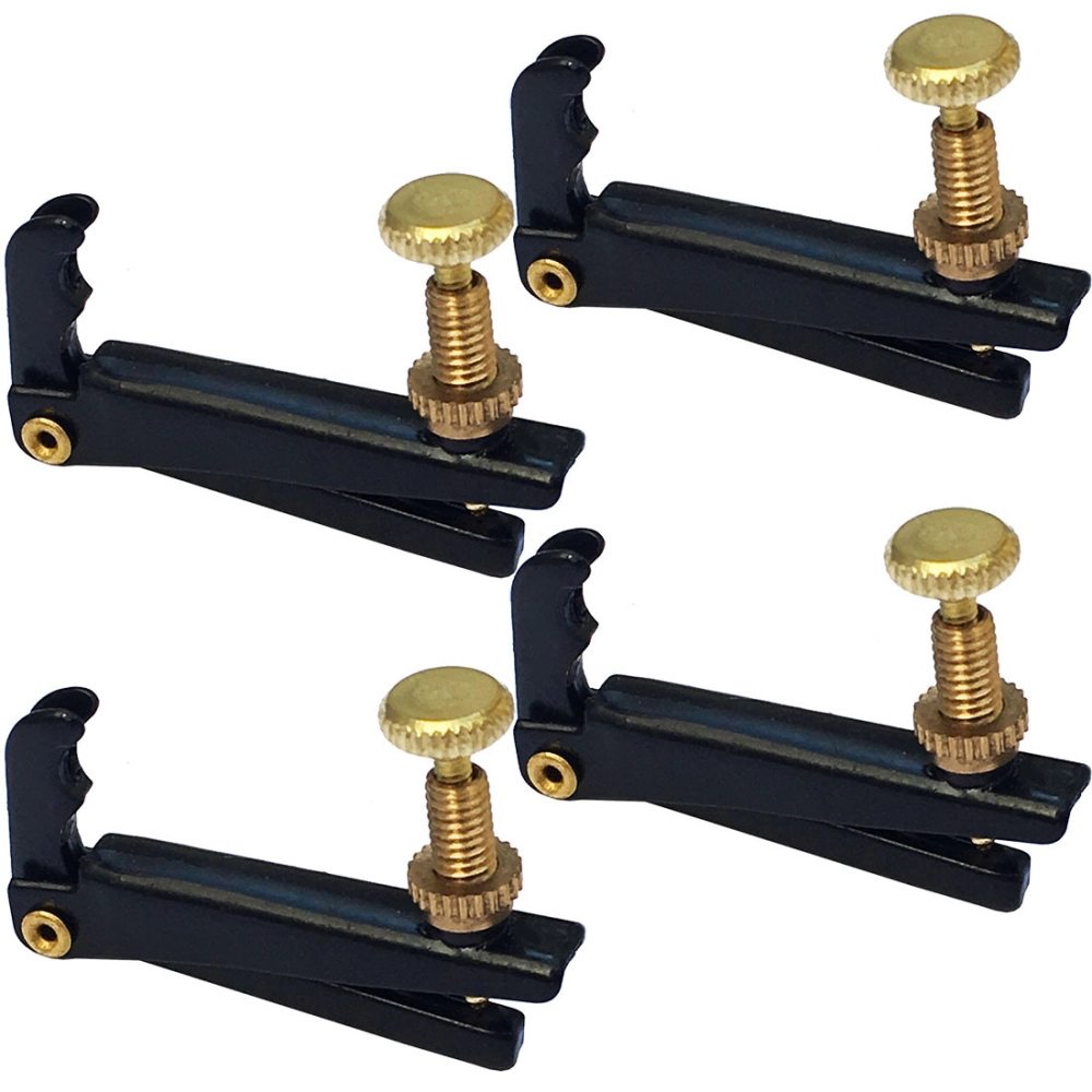 Imagem do produto Micro Afinador Viola Tarttan Preto e Dourado (kit com 4)