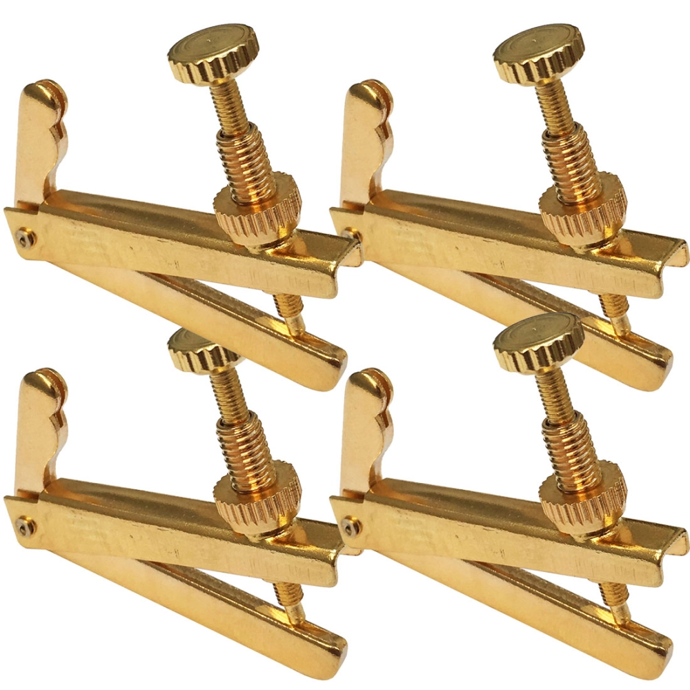Imagem do produto Micro Afinador Violoncelo Tarttan Dourado kit com 4