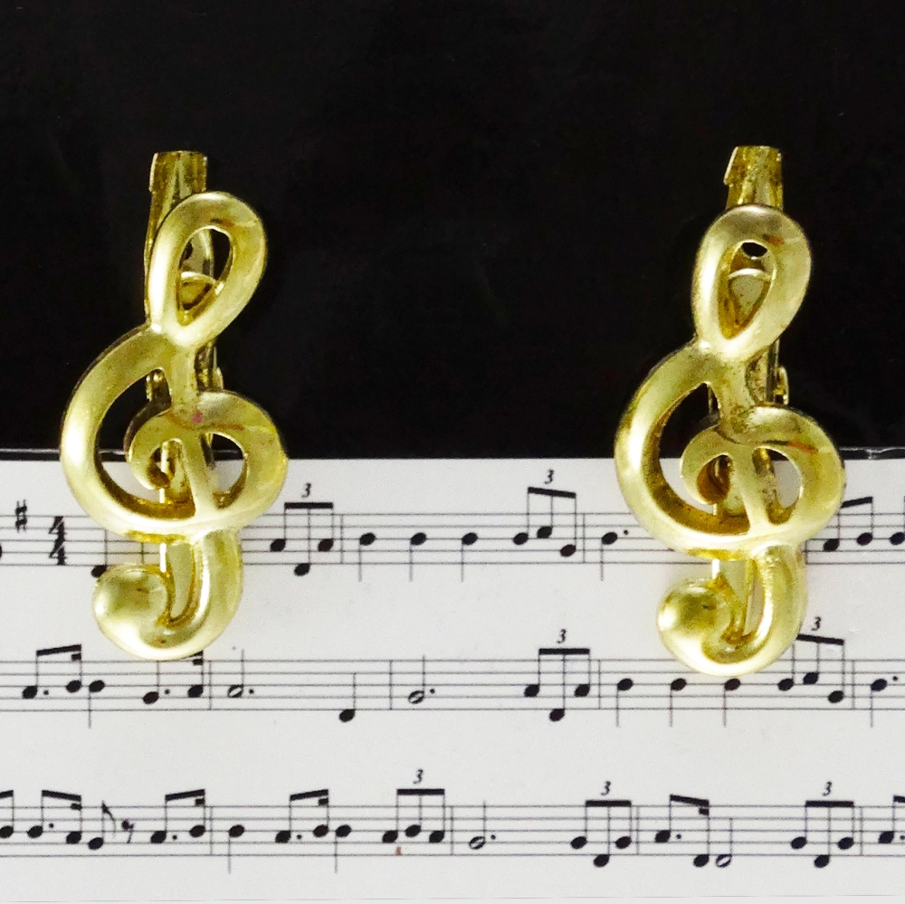 Imagem do produto Prendedor Partitura e Hinário Paganini Clip Clave Sol Dourado