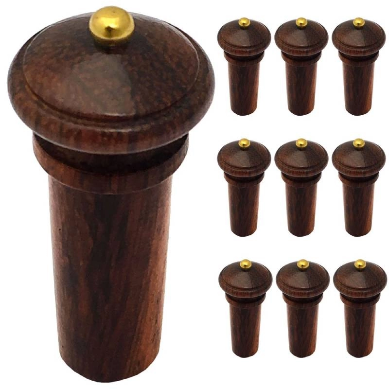 Botão Violino Tamarindo Hill Gold Antoni Marsale - kit com 10