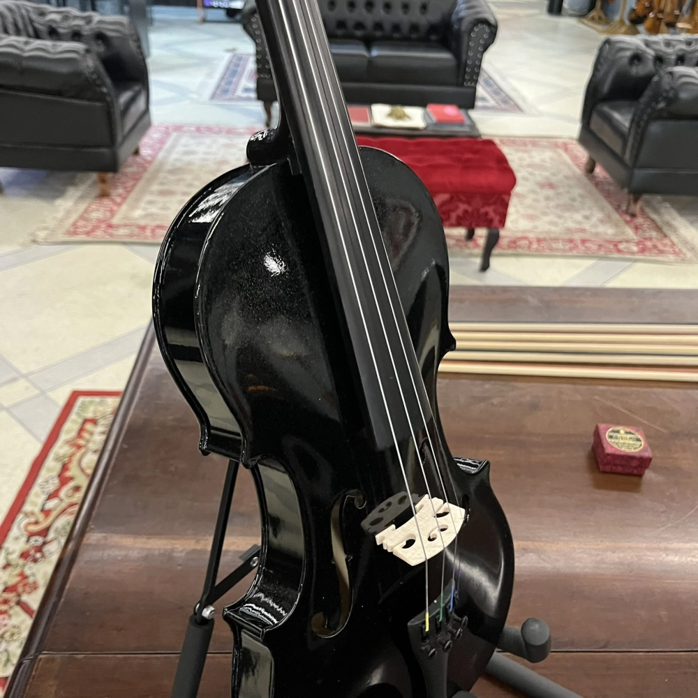 Violino Tarttan Série 100 Preto Brilho 4/4 - Avaria U145