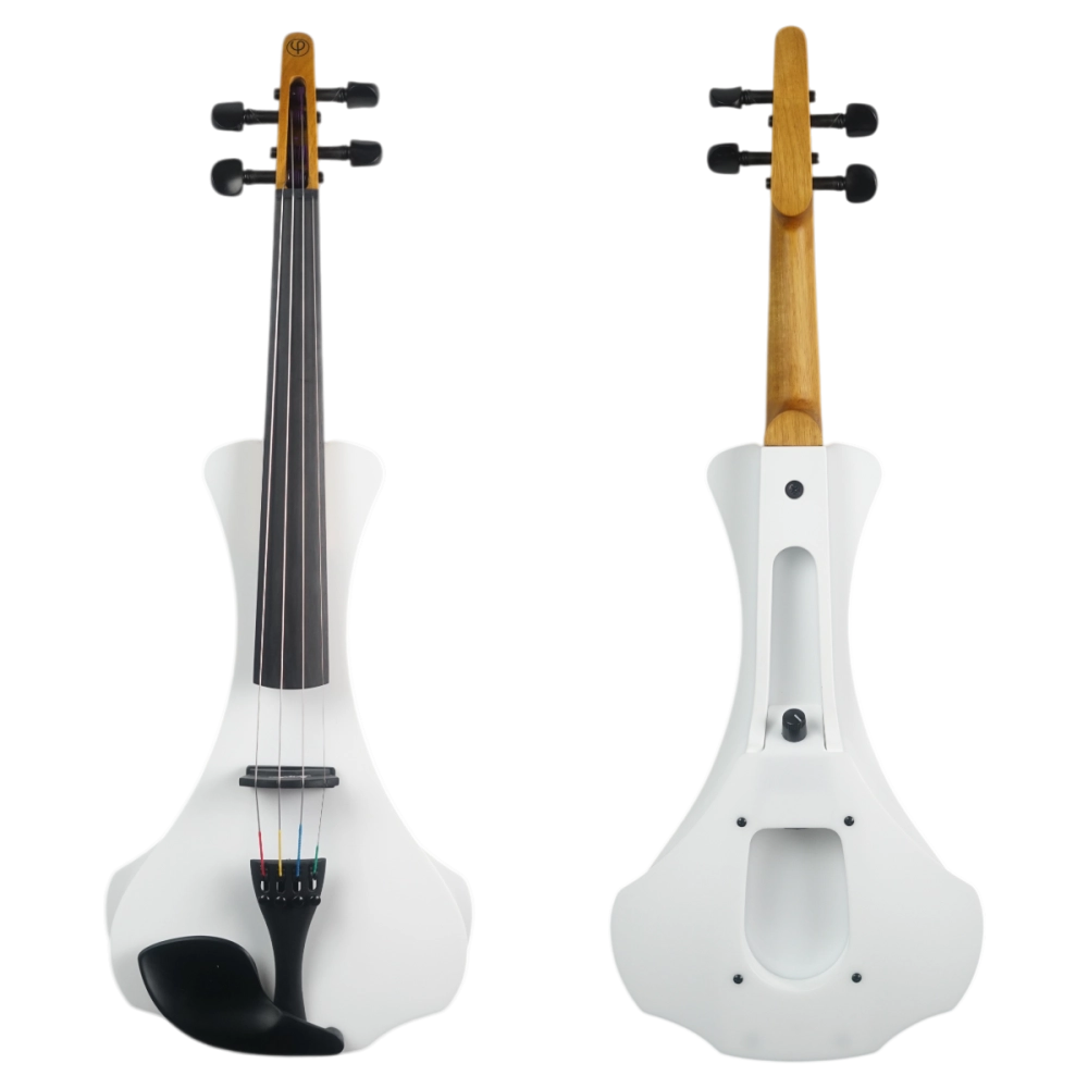 Violino Elétrico Auro Lys 4 cordas Branco