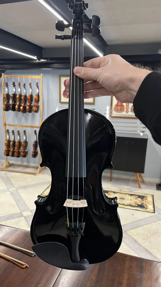 Violino Tarttan Série 100 Preto Brilho 4/4 - Avaria U122