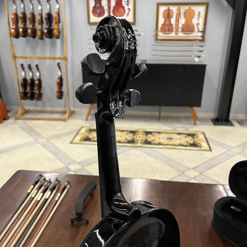 Violino Tarttan Série 100 Preto Brilho 4/4 - Avaria U145