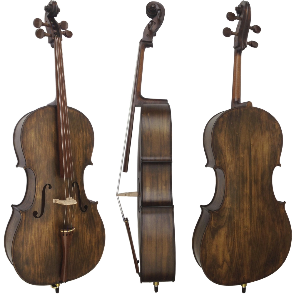 Imagem do produto Violoncelo Rolim Milor Stradivari Envelhecido Fosco 4/4